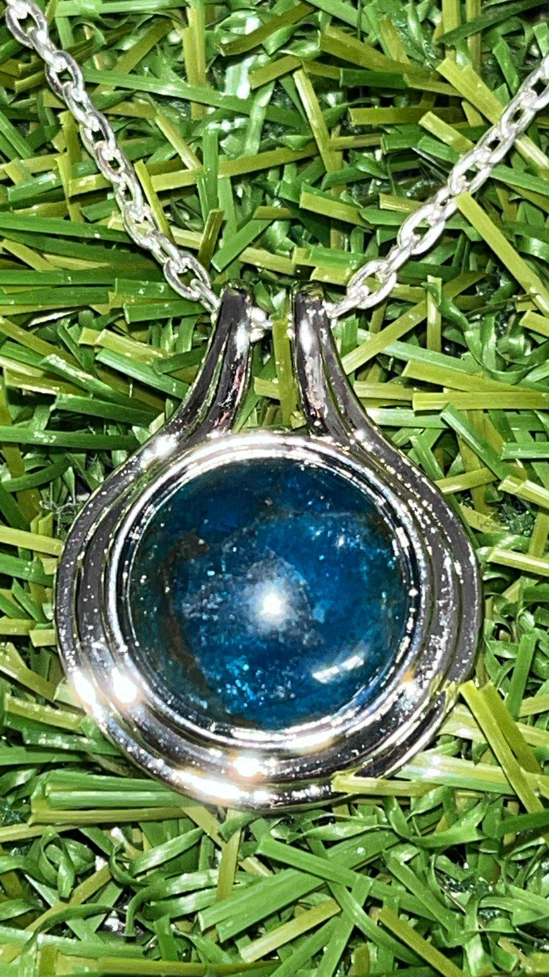 pendentif apatite bleu