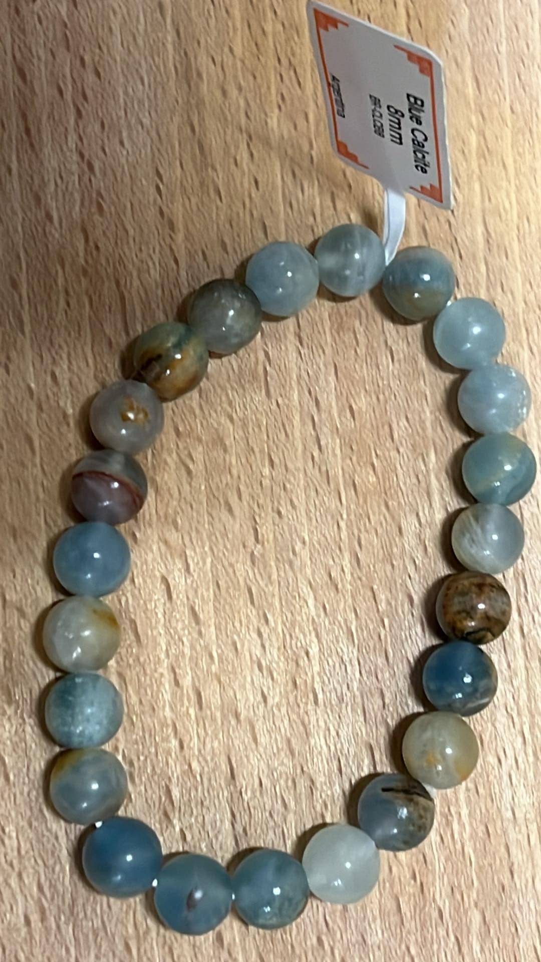 Bracelet calcite bleu
