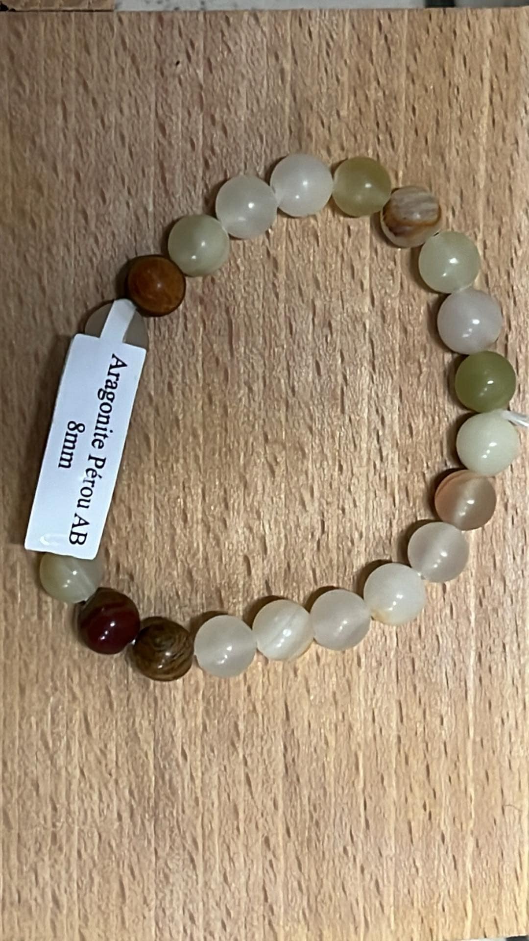 Bracelet aragonite perou
