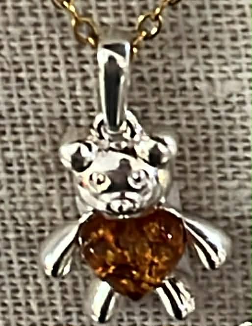 pendentif ambres   argent