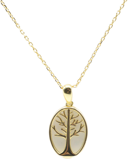 Argent 925 Pierre de Lune & Arbre de Vie