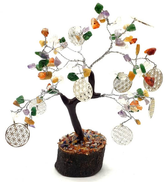 Arbre du Bonheur Pierres Fleur de Vie 160pcs