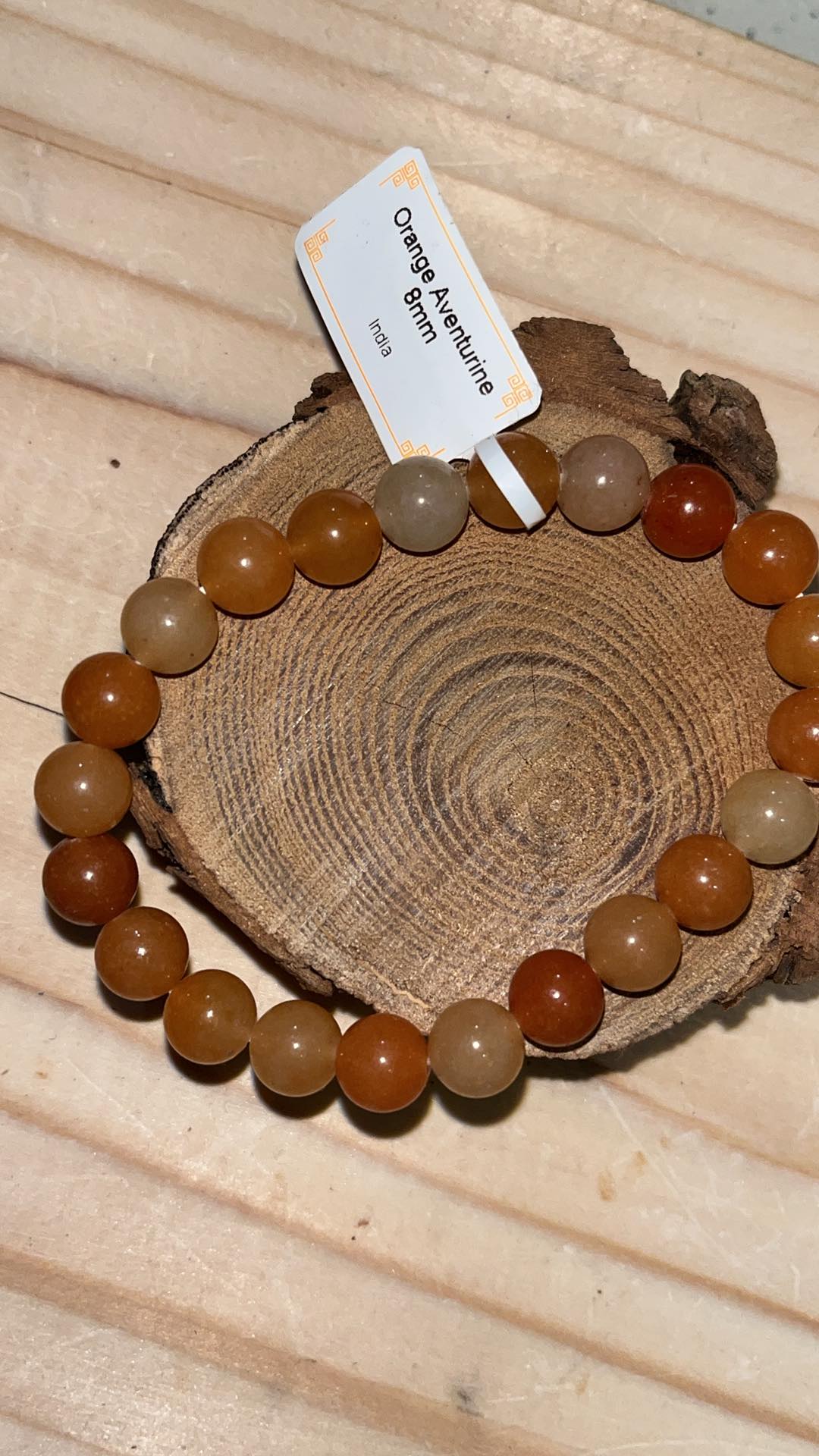 bracelet aventurine orange