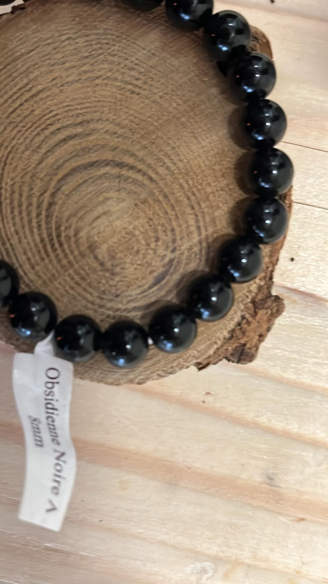 bracelet obsidienne noir