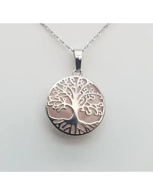 pendentif quartz  rose